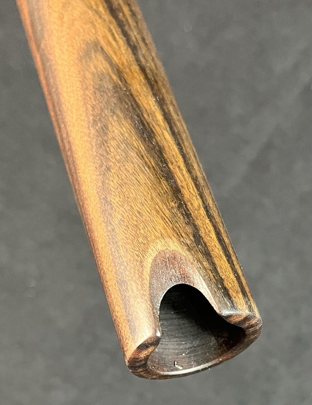 NEW Peruvian Quena Flute Dark Jacaranda Wood Exotic Natural Grain Case Included